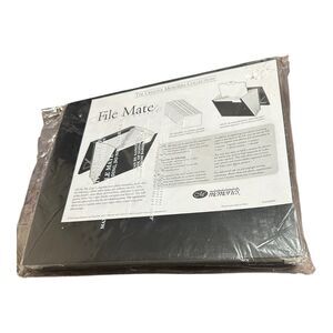 Creative Memories File Mate w/ 12 Tabs Black 13 x 11" Accordion Organizer 2005